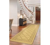 Smart Living Tribela Heavy Duty Machine Washable Hallway Kitchen Non Slip Door Mat In Gold Gold 80cm x 300cm