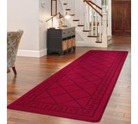 Smart Living Tribela Heavy Duty Machine Washable Hallway Kitchen Non Slip Door Mat In Red Red 60cm x 110cm