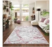 Smart Living Venice Modern Shimmer Rug - Pink - 160cm x 230cm (5.2ft x 7.5ft)
