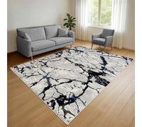 Smart Living Venice Modern Shimmer Rug - Blue - 120cm x 170cm (4ft x 5.5ft)