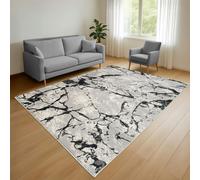 Smart Living Venice Modern Shimmer Rug - Grey - 60cm x 110cm (2ft x 3.5ft)