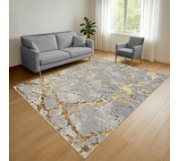 Smart Living Venice Modern Shimmer Rug - Ochre - 120cm x 170cm (4ft x 5.5ft)