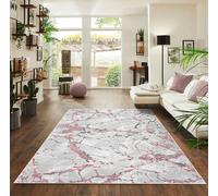 Smart Living Venice Modern Shimmer Rug - Pink - 60cm x 220cm (2ft x 7.2ft)