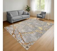 Smart Living Venice Modern Shimmer Rug - Soft Luxury For Living & Bedroom - Ochre - 200 X 290 Cm