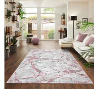 Smart Living Venice Modern Shimmer Rug - Soft Luxury For Living & Bedroom - Pink - 60 X 110 Cm