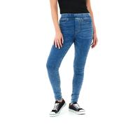 Smart Living Women's Skinny Fit Denim Jeggings With Pockets-Classic Casual Trousers In Blue Blue 24
