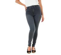 Smart Living Women's Stylish Skinny Fit High Waist Denim Jeans - Grey - 16