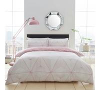 Smart Living Zander Duvet Cover and Pillowcase Set - Blush Pink - King (220cm x 235cm)