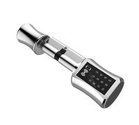 Smart Lock Cylinder Electronic Keypad Door with 4 Unlocking Ways Password IC Card Mechanical Key APP Upgraded Intelligent for European Style Security Wooden Doors Home Office Hotel Apartment Club