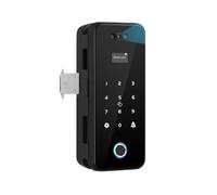 Smart Lock Door Handle, Face Recognition Smart Lock APP WIFI Biometric Electronic Finrprint Unlock Glass Door Lock Office Door,Homes, Offices and Apartments(Frameless door)