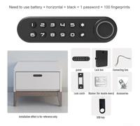 Smart Lock, Fingerprint Door Lock with Biometric Access and Remote Control for Front Door Security, Electronic Door Lock for Home Use(Horizontal style A)