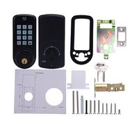 Smart Lock Keyless Entry Door Lock Password Mechanical Key 2 Unlocking Methods Automatic Electronic Lock Zinc Alloy Door Lock for 35-55mm Thickness Office Home Bedroom Door