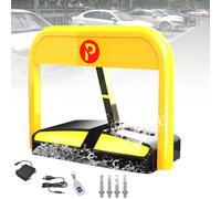 Smart Lock Parking Bollard with 50M Remote, Automatic Barrier Alarm for Secure Driveways and Carports