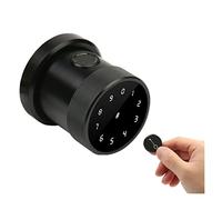 Smart Lock, Rent Hotel Bridge Biometric Fingerprint Remote Unlock Key Knob Door for Front(Black OS166FB)