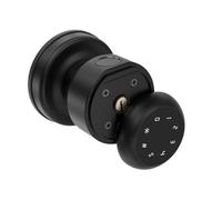 Smart Lock, Smart Aluminum Alloy Globular Door Knobs Lock Rotation Knobset Handle Metal Knob Lock With Key App For Bedroom Living Rooms(Nero)