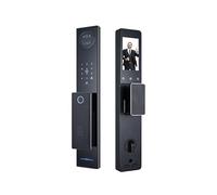 Smart Lock with 3D Face Recognition and Fingerprint Access, Fully Automatic Anti-Theft Door Lock with Video Intercom and Password Protection