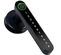 Smart Locks， Door Fingerprint Handle Unlock with Keypad Bluetooth App, Keyless Entry Access Control Combination Lock for Home, Hotel, Office