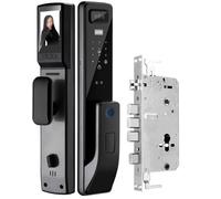 Smart Locks for Front Door, Smart Face Recognition Door Lock with WiFi, App Control Remote Unlock, with Anti-Theft Camera, Keyless Entry Door Lock, Anti-Peeping Password(Black,24×240)