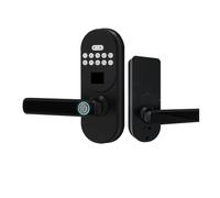 smart Locks Keyless Entry Door Lock with Handle, Smart Fingerprint Deadbolt, APP Control & Keypad Password Unlock Digital(WiFi Version)
