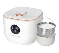 Smart Low Sugar Rice Cooker w/Low Carb Steamer Basket - 5-in-1 Multi-Cooker, 24H Delay Timer & 8H Keep Warm,3L Non-Stick Inner Pot Household Small Rice Cooker for Keto Diet