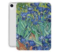 Smart Magnetic Case Fit iPad 9.7 Inch (6Th 2018 & 5Th 2017) A1893/A1954 A1822/A1823 Van Gogh-Purple Irises Print Lightweight Shell Tri-Fold Stand Cover Auto Wake/Sleep