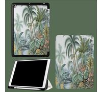 Smart Magnetic Case for iPad 9.7 Inch (6th Gen 2018) (5th Gen 2017) A1893/A1954 A1822/A1823 Slim Lightweight Tri-fold Stand Cover Auto Wake/Sleep Medieval Plants Palm Trees