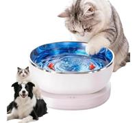 Smart Magnetic Cat Water Fountain, 0.8L Cat Water Fountain For Drinking | 360° Rotation Dynamic Interactive Fish, Pump-Free Ultra Quiet Stainless Steel, Trigger Your Cat’S Natural Instinct To Drink