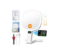Smart Magnifying Mirror with Light Double Sided 30X/1X LED Display Screen Makeup