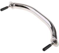 SMART MARINE Boat 316 Stainless Steel 8'' Boat Polished Grab Handle Round Tube Grab Bar Handrail for Marine Yacht RV