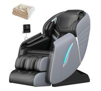 Smart Massage Chair with AI Body Scan, Full-Body Air Pressure Massage, Shoulder & Waist Heat Therapy, Space-Saving Design(Gray)