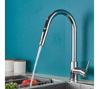 Smart Matte Black Kitchen Faucet - Touch Sensor Pull-Out Mixer Tap with Dual Water Modes, 360° Rotation, Chrome Finish for Modern Home Kitchens Sensor Brushed Gold