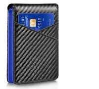 Smart Men Wallet with Find My, Wallet Tracker, RFID Blocking Credit Card Holder, Left-Behind Alerts, Play Sound, Anti-Loss, Wireless Rechargeable, Works with iPhone, iPad, Mac, Carbon Black and Blue