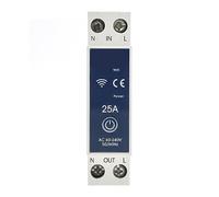 Smart Meter Energy Monitor 1P 1P+N WiFi Smart Circuit Breaker Voltage Energy Power KWh Meter Time Relay Switch Voice Remote Control By Tuya Smart Life App(PT-J,32A)