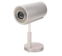 Smart Mini Projector, 4K 1080P Portable Projector with Smart Voice Control, 1200LM Brightness 3D Surround Sound Movie Projector for Home, 90 Degree Flip Head Home Theater (UK Plug)