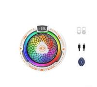 Smart Mobile Phone Cooler With For Rapid AI-Powered Cooling, 2026 Live Stream Intelligent Semiconductor Magnetic For Video Gaming Device(White)