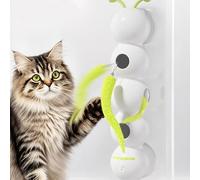 Smart Motion Cat Toy with Worm Design and Interactive Automatic Kitten Plaything, Moving Bug Toys,Wall & Window Mounted Cat Toys with Suction Cup,Fun & Engaging Cat Toys for Play and Exercise
