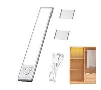 Smart Motion Sensor Light - LED Under Cabinet Night Light with Stand | Three Colors Adjustable Dimmable Light | Adhesive and Magnetic Rechargeable Light for Closet, Hallway and Hallway