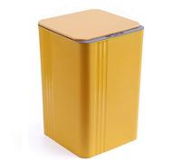 Smart Motion Sensor Trash Can - 26L Automatic Electric Bin for Kitchen Office Bathroom Living Room - Stylish Yellow Design Battery-Powered Waste Disposal Solution
