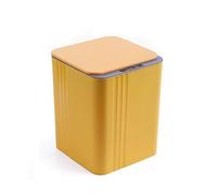 Smart Motion Sensor Trash Can Touchless 12L Garbage Bin for Kitchen Bathroom Office Living Room & BedroomElectric Lid Yellow Color Hygienic Waste Solution