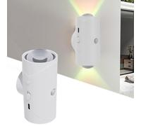 Smart Motion Sensor Wall lamp with Colorful Gradient,Smart led Night Light with Motion Sensor,Color Changing Wall Lamps,led r Lights Indoor Rechargeable Wall Light-A