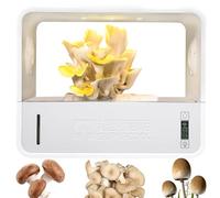 Smart Mushroom Grow Tent Kit - Automatic LED Lighting, Humidity & Temperature Control, Adjustable 3-Color Light for Indoor Soilless Cultivation