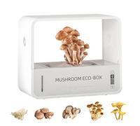 Smart Mushroom Growing Kit with Temperature and Humidity Display, Automatic Humidification, 3 Colour LED Light Adjustment, Ventilation, Quiet and Energy-saving, Water Level Scale Display
