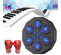 Smart Music Boxing Equipment - Wall Mounted Punching Pads With LED Light, Electronic Boxing Target With Bluetooth Music (Size: 40cm/15.7in + Adult Gloves)