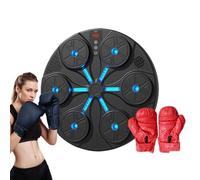 Smart Music Boxing Machine,Electronic Smart Exercise Trainer | with LED Lights Wireless Boxing Music Workout Machine Wall Mounted - for Women Men Kids Gym Home Indoor Fitness Workout