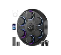 Smart Music Boxing Machine, Wall-Mounted Bluetooth Boxing Machine with Music, 9-Speed Rhythm Mode Adjustment, Electronic Boxing Machine Wall Mounted Music Boxing Game for Kids Adults Home (BLACK)