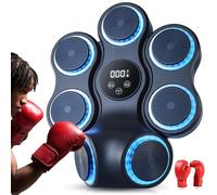 Smart Music Boxing Machine with Hook Target & LED Counter, Wall Mounted Boxing Training Punching Equipment for Boxsack, Fitness & Martial Arts