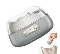 Smart Nail Clippers - LED Electric Manicure Kit with Image and Storage - Automatic Nail Clippers with Polisher | for Men Women Adults Seniors Daily Use Travel Bedroom Toilet B