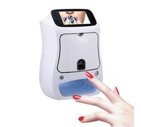 Smart Nail Printer, Desktop Nail Printing Robot, Digital Mobile Nail Art Stamping Printer, 3D Nail Printer Machine with Touch Screen Display, Support WiFi/DIY, for Nail Studio/Manicurist/Nail