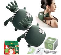 Smart Neck & Shoulder Massager, Heated Hand Massager, Heat & Knead Massager, Wireless Portable Shiatsu Neck and Back Massager, Electric Deep Tis