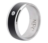 Smart NFC Multifunctional Ring, Universal Wear Finger Digital Ring Magic Wearable Device Universal for Mobile Phone(size8)